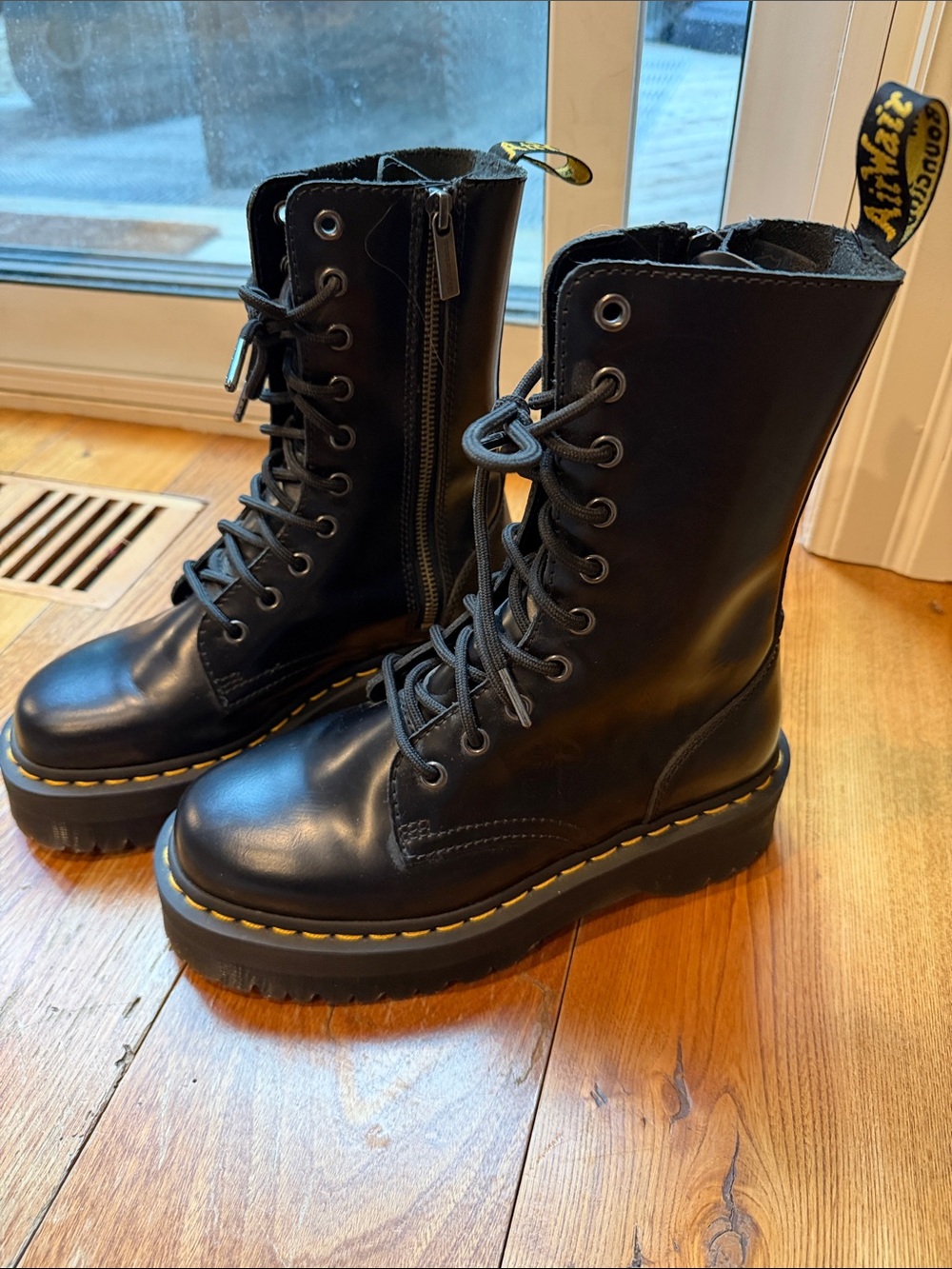 Dr. Martens Black Jadon Hi platform boot